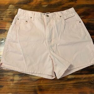Halston Pink Jean shorts.  Size 14